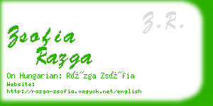 zsofia razga business card